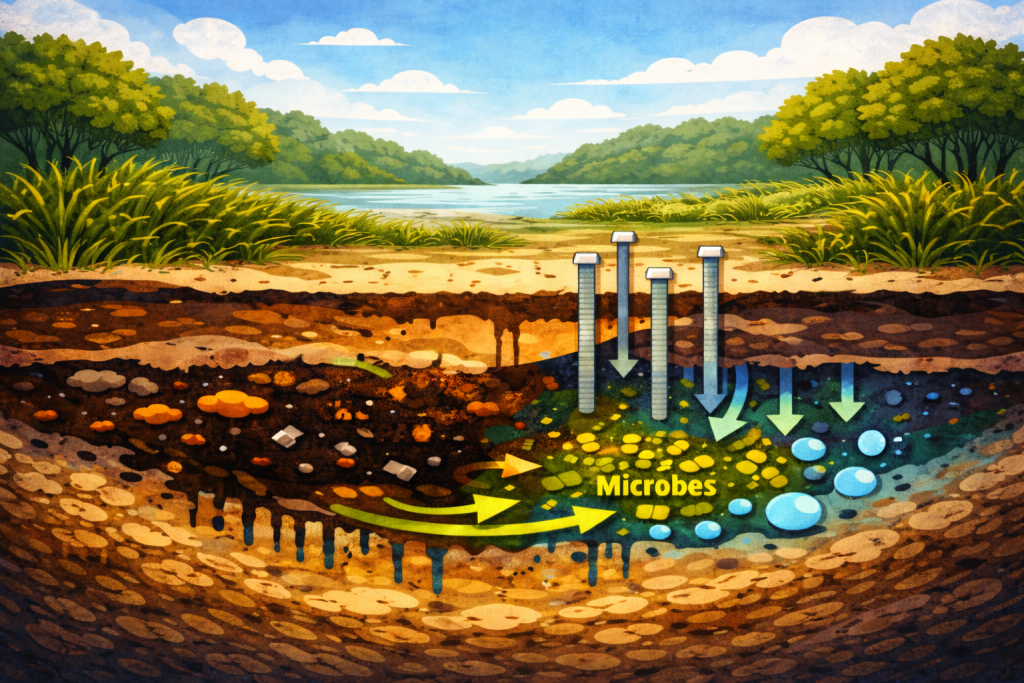 In-situ hydrocarbon remediation in soil and water